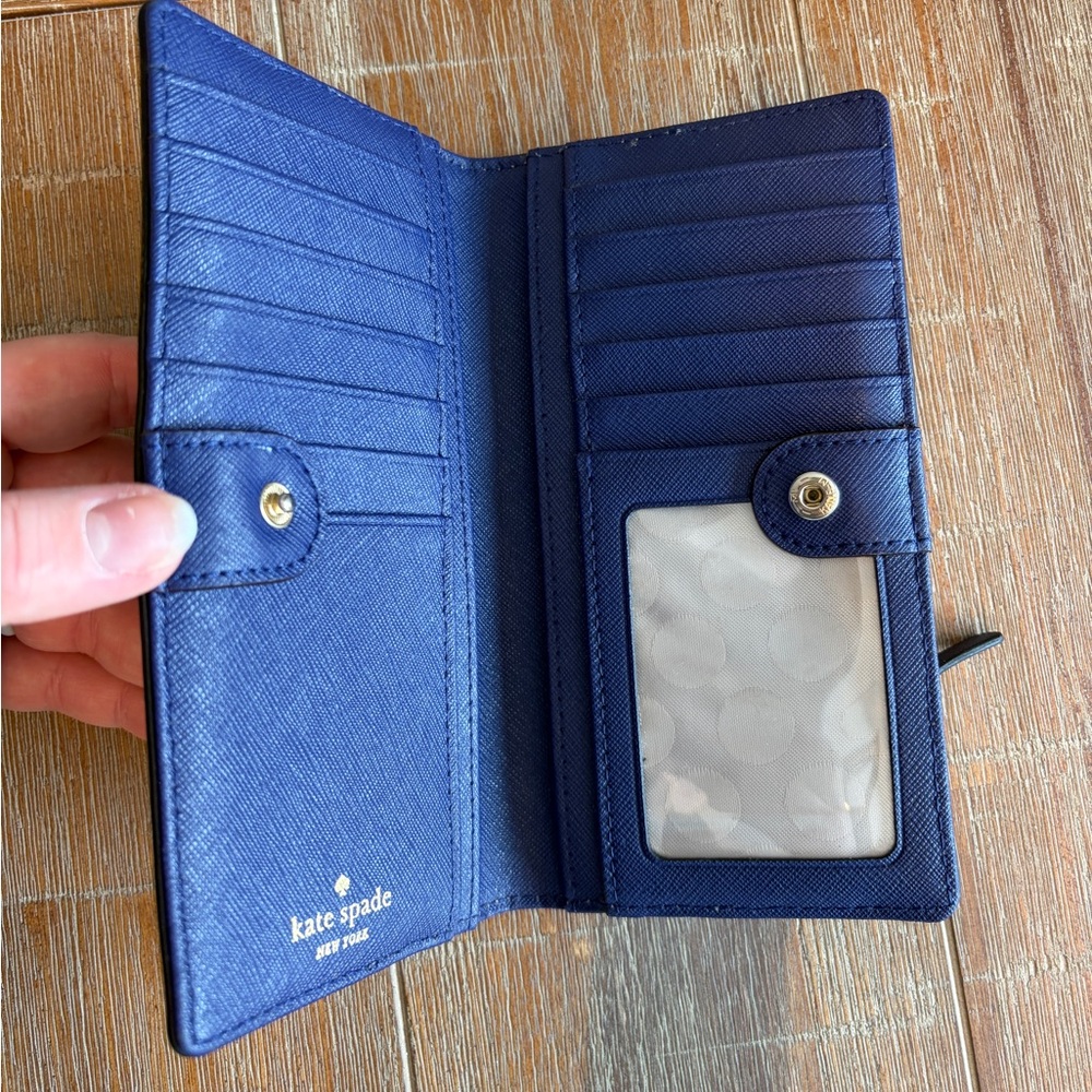 Kate Spade Navy and Cream Tote and Wallet Set - Picture 11 of 16